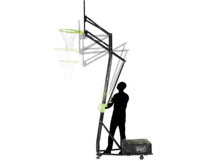 Exit Toys Galaxy panneau de basket + roulettes vert/noir