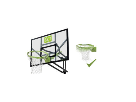 Exit Toys Galaxy panneau de basket pour fixation murale avec cercle dunk vert/noir