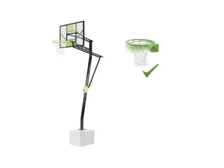 Exit Toys Galaxy basketbalbord grondmontage met dunkring groen/zwart