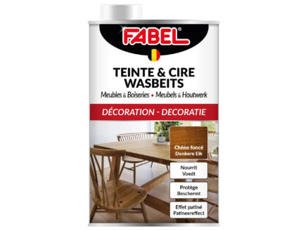  Fabel wasbeits meubels & houtwerk 0,5l donkere eik