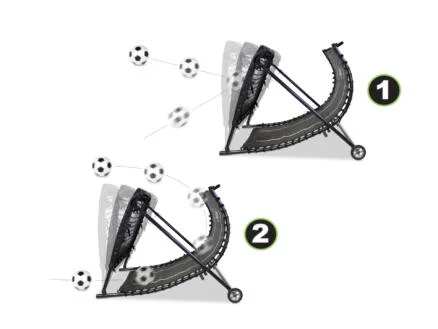 Exit Toys Kickback rebondisseur football + roulettes 124x90 cm