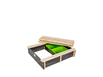 Exit Toys Aksent bac Ã  sable avec bancs couvercle 94x77 cm