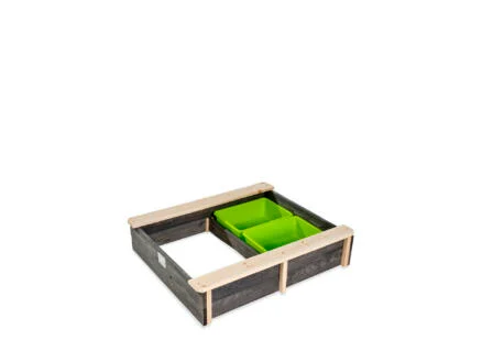 Exit Toys Aksent zandbak met bankjes en deksel 94x77 cm