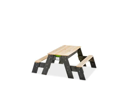 Exit Toys Aksent zand- water- en picknicktafel met bankjes en deksel 120x94 cm