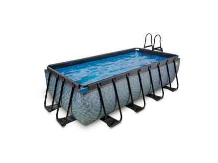 Exit Toys Stone piscine 400x200x100 cm + pompe filtrante