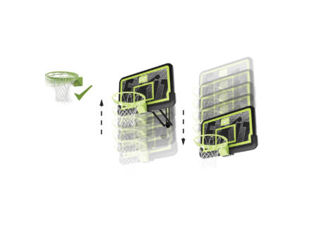 Exit Toys Galaxy Black Edition panneau de basket pour fixation murale avec cercle dunk