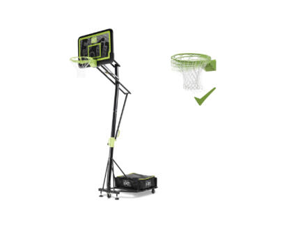 Exit Toys Galaxy Black Edition panneau de basket avec cercle dunk + roulettes