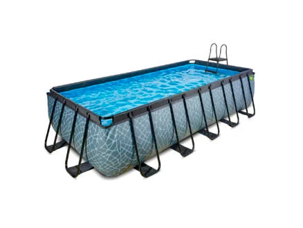 Exit Toys Stone zwembad 540x250x122 cm + filterpomp