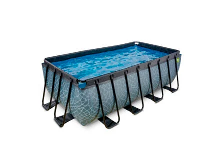 Exit Toys Stone piscine 400x200x122 cm + pompe filtrante