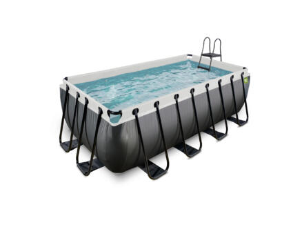 Exit Toys Black Leather piscine 400x200x122 cm
