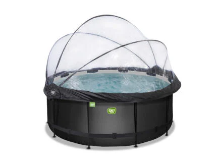 Exit Toys Black Leather zwembad met overkapping 360x122 cm