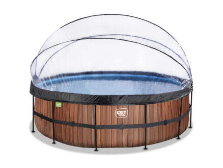 Exit Toys Wood zwembad met overkapping 488x122 cm