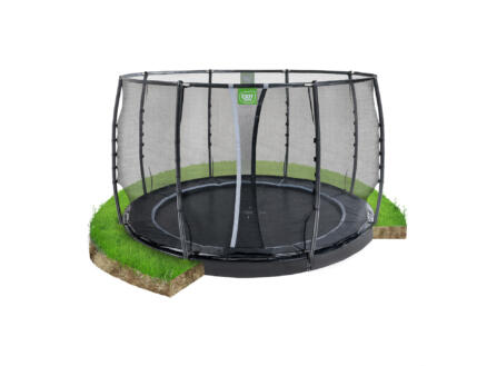 Exit Toys Dynamic trampoline enterrÃ© 305cm + filet de sÃ©curitÃ© noir