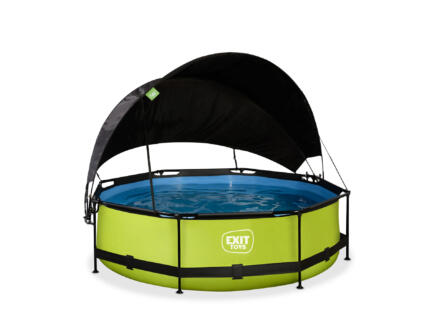 Exit Toys Lime piscine 300x76 cm + pompe filtrante + voile d'ombrage