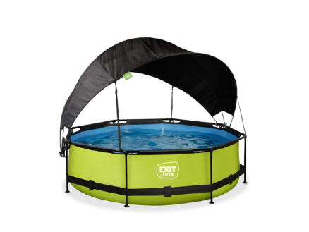 Exit Toys Lime zwembad 300x76 cm + filterpomp + schaduwdoek