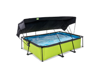 Exit Toys Lime piscine 300x200x65 cm + pompe filtrante + voile d'ombrage
