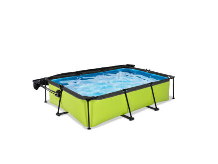 Exit Toys Lime piscine 300x200x65 cm + pompe filtrante + voile d'ombrage