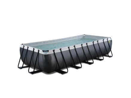 Exit Toys Black Leather zwembad 540x250x100 cm + filterpomp