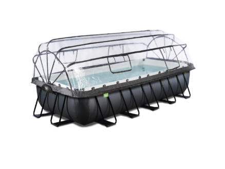 Exit Toys Black Leather piscine avec d?me 540x250x100 cm