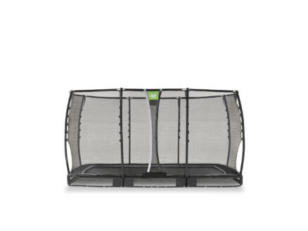Exit Toys Allure Premium trampoline enterrÃ© 214x366 cm + filet de sÃ©curitÃ© noir