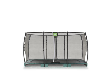 Exit Toys Allure Premium trampoline enterrÃ© 214x366 cm + filet de sÃ©curitÃ© vert