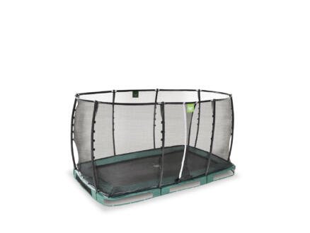 Exit Toys Allure Premium trampoline enterrÃ© 214x366 cm + filet de sÃ©curitÃ© vert