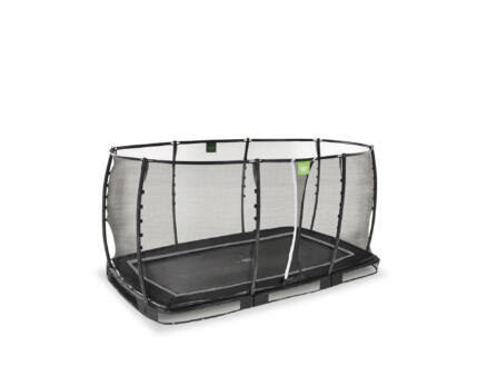 Exit Toys Allure Premium trampoline enterrÃ© 244x427 cm + filet de sÃ©curitÃ© noir
