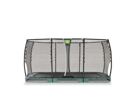 Exit Toys Allure Premium trampoline enterrÃ© 244x427 cm + filet de sÃ©curitÃ© vert