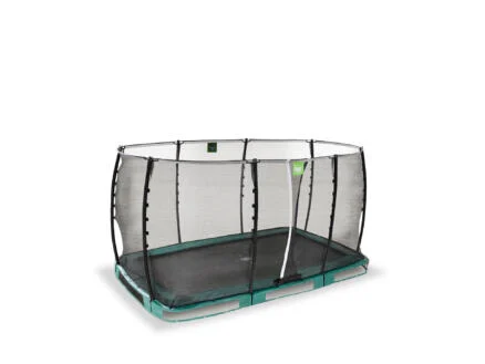 Exit Toys Allure Classic trampoline enterrÃ© 214x366 cm + filet de sÃ©curitÃ© vert