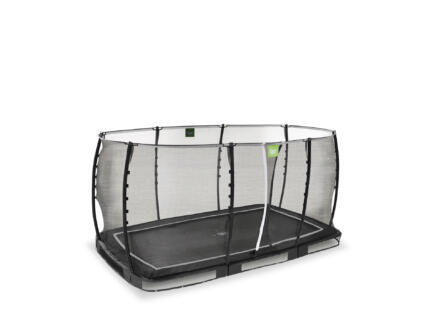 Exit Toys Allure Classic trampoline enterrÃ© 244x427 cm + filet de sÃ©curitÃ© noir