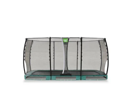 Exit Toys Allure Classic trampoline ingegraven 244x427 cm + veiligheidsnet groen