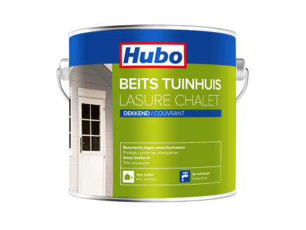  Hubo beits tuinhuis dekkend 2,5l zwart
