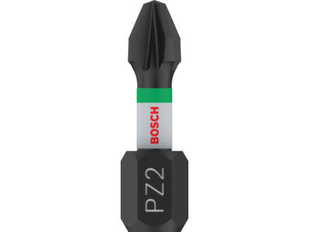 Bosch Professional Impact Control embout de vissage PZ2 25mm 2 piÃ¨ces