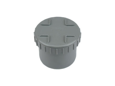 Scala bouchon d'Ã©gout avec couvercle filetÃ© 110mm gris