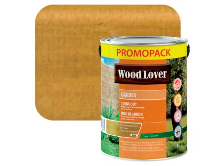 Wood Lover Garden houtbeits 5l drukge?mpregneerd licht eiken