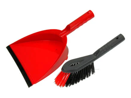 Vileda vuilblik met borstel 2-in-1