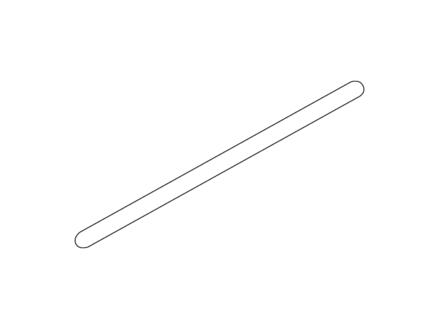 Sealskin Hooked stabilisatiesteun verlengstuk 88cm mat zwart
