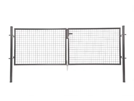 Giardino dubbele poort 300x100 cm antraciet
