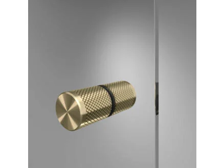 Sealskin Contour porte de douche coulissante 120x200 cm verre transparent or