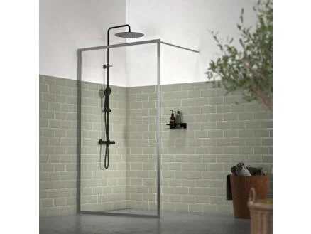 Sealskin Contour A3 paroi de douche 118x200 cm verrre transparent gris mat