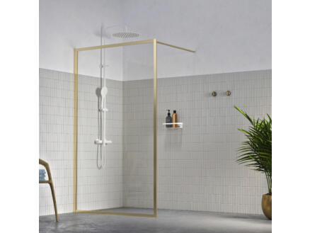 Sealskin Contour A3 paroi de douche 138x200 cm verre transparent or