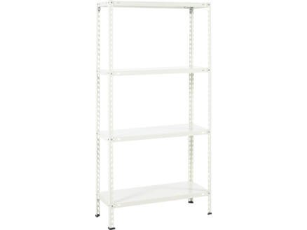 Practo Home Metal Rack Ã©tagÃ¨re 150x75x30 cm mÃ©tal blanc