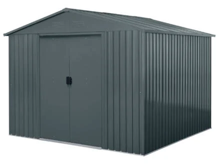 Garden Plus Pamplona abri de jardin en mÃ©tal 281x279x199 cm anthracite