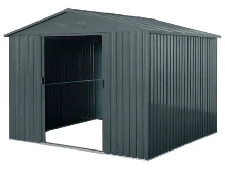 Garden Plus Pamplona abri de jardin en mÃ©tal 281x279x199 cm anthracite