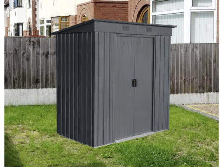 Garden Plus Donostia metalen tuinhuis 110x174x190 cm antraciet