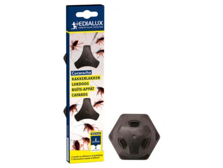 Edialux Cucaracha kakkerlakken lokdoos 2 stuks