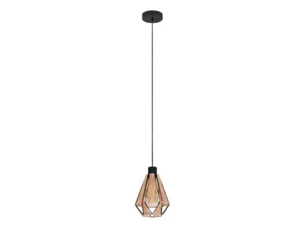 Eglo Adwickle hanglamp E27 max. 40W bruin/zwart