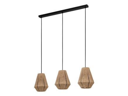Eglo Alderney suspension E27 max. 3x40 W noir/brun