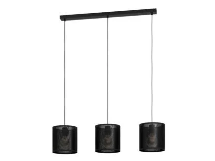 Eglo Manby hanglamp E27 max. 3x40 W zwart