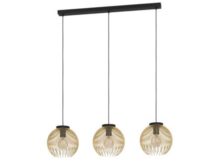 Eglo Venezuela hanglamp E27 max. 3x40 W zwart/goud
